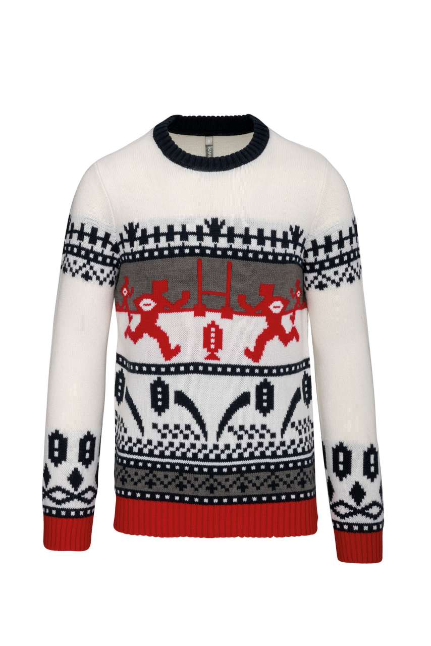 RUGBY DESIGN JUMPER - Off White - colorimageurl