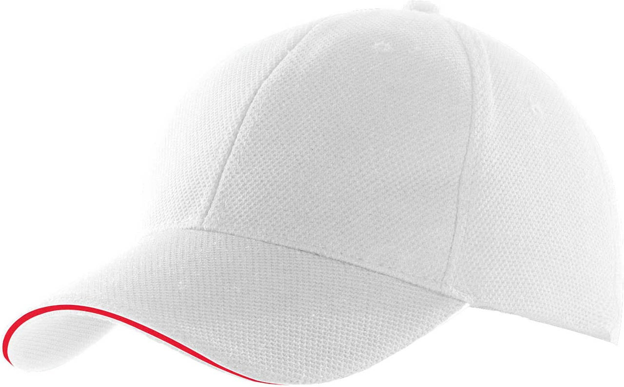 SPORTS CAP - White/Red - Main