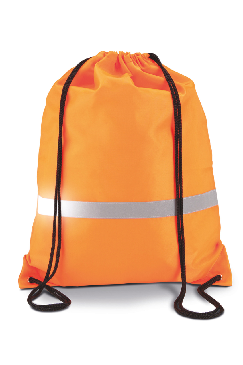 DRAWSTRING BACKPACK - Fluorescent Orange - Model