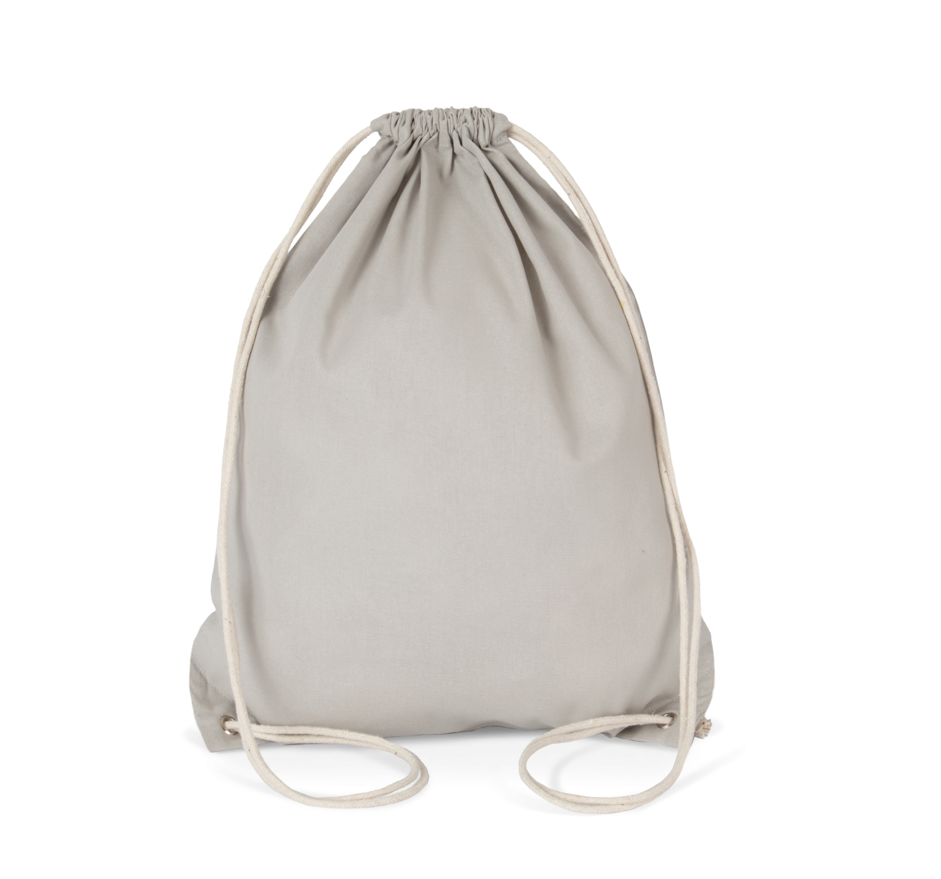 COTTON DRAWSTRING BACKPACK - Snow Grey - Main
