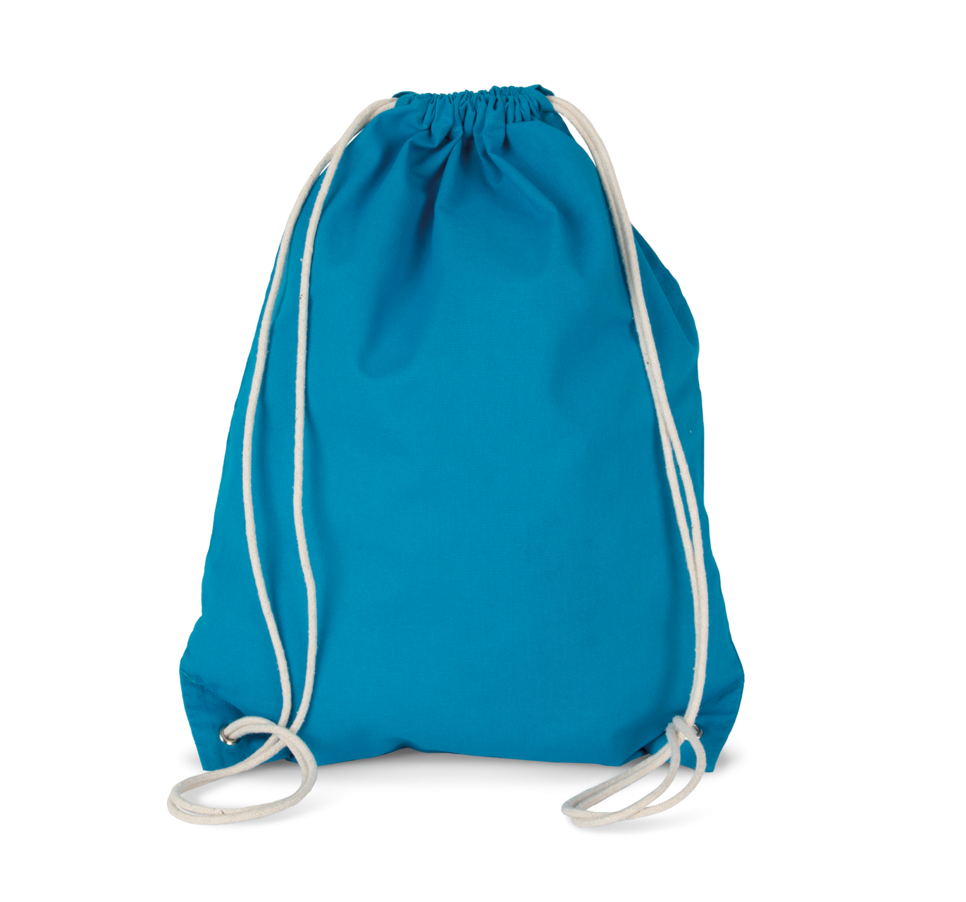 COTTON DRAWSTRING BACKPACK - Tropical Blue - Main