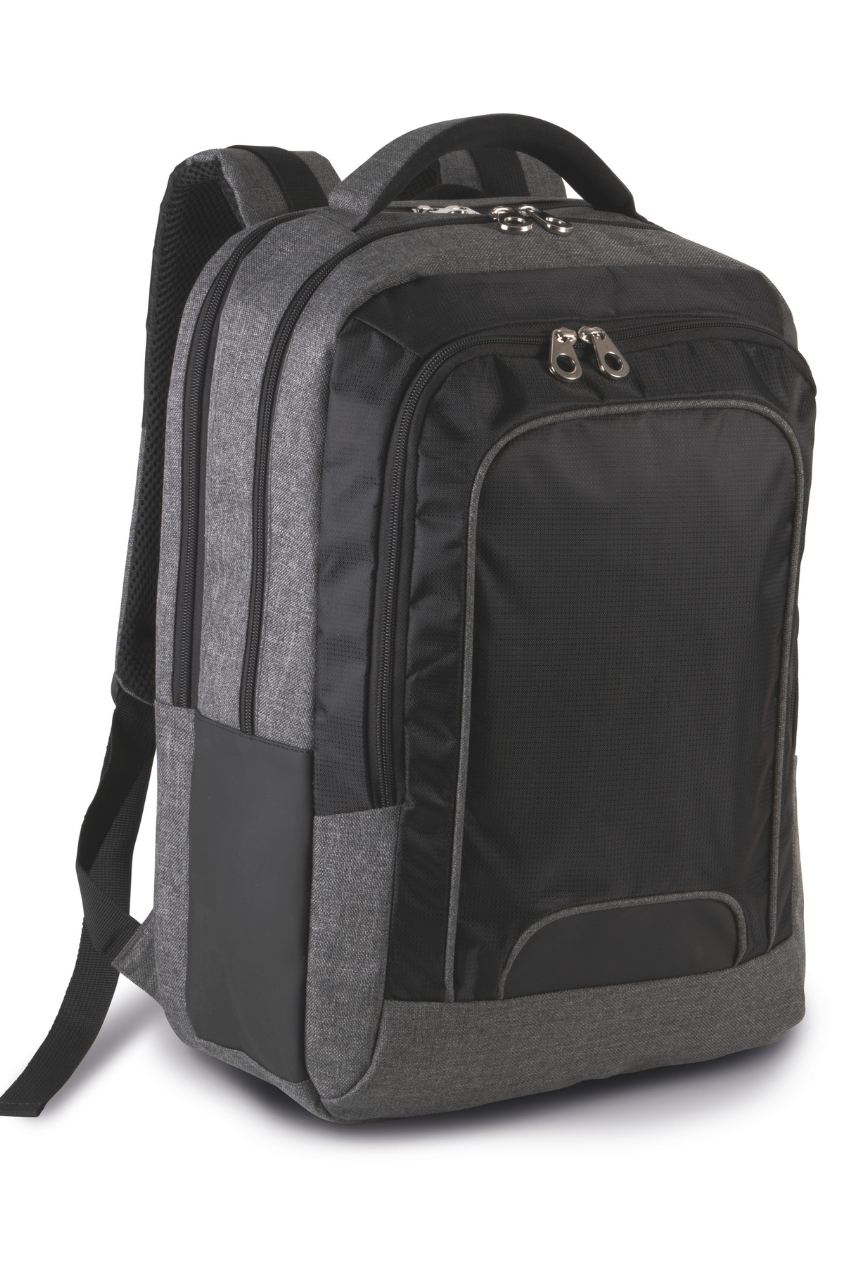 BUSINESS LAPTOP BACKPACK - Dark Grey Heather/Black - modelimageurl