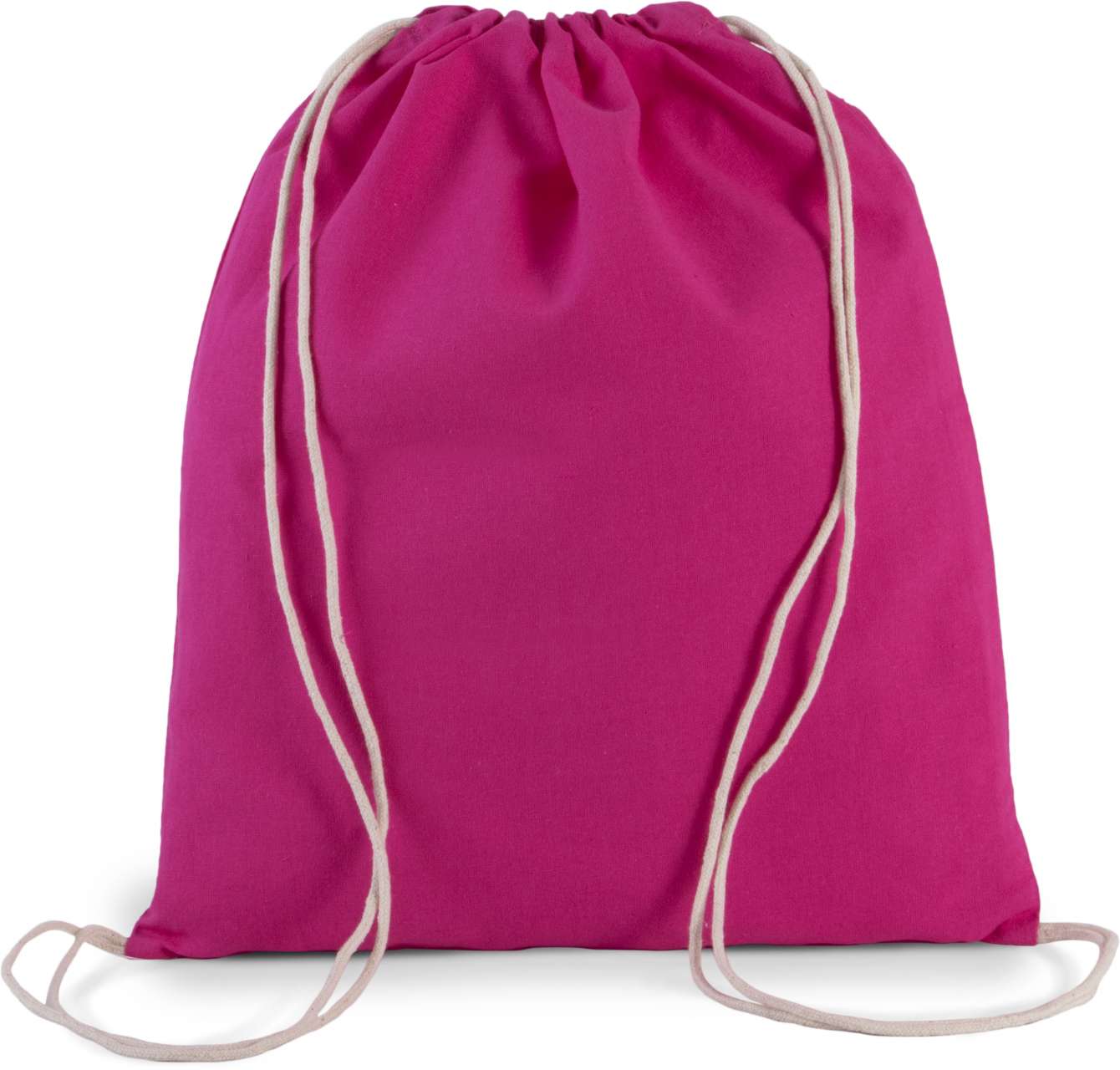 ORGANIC COTTON SMALL DRAWSTRING BAG - Magenta - Main