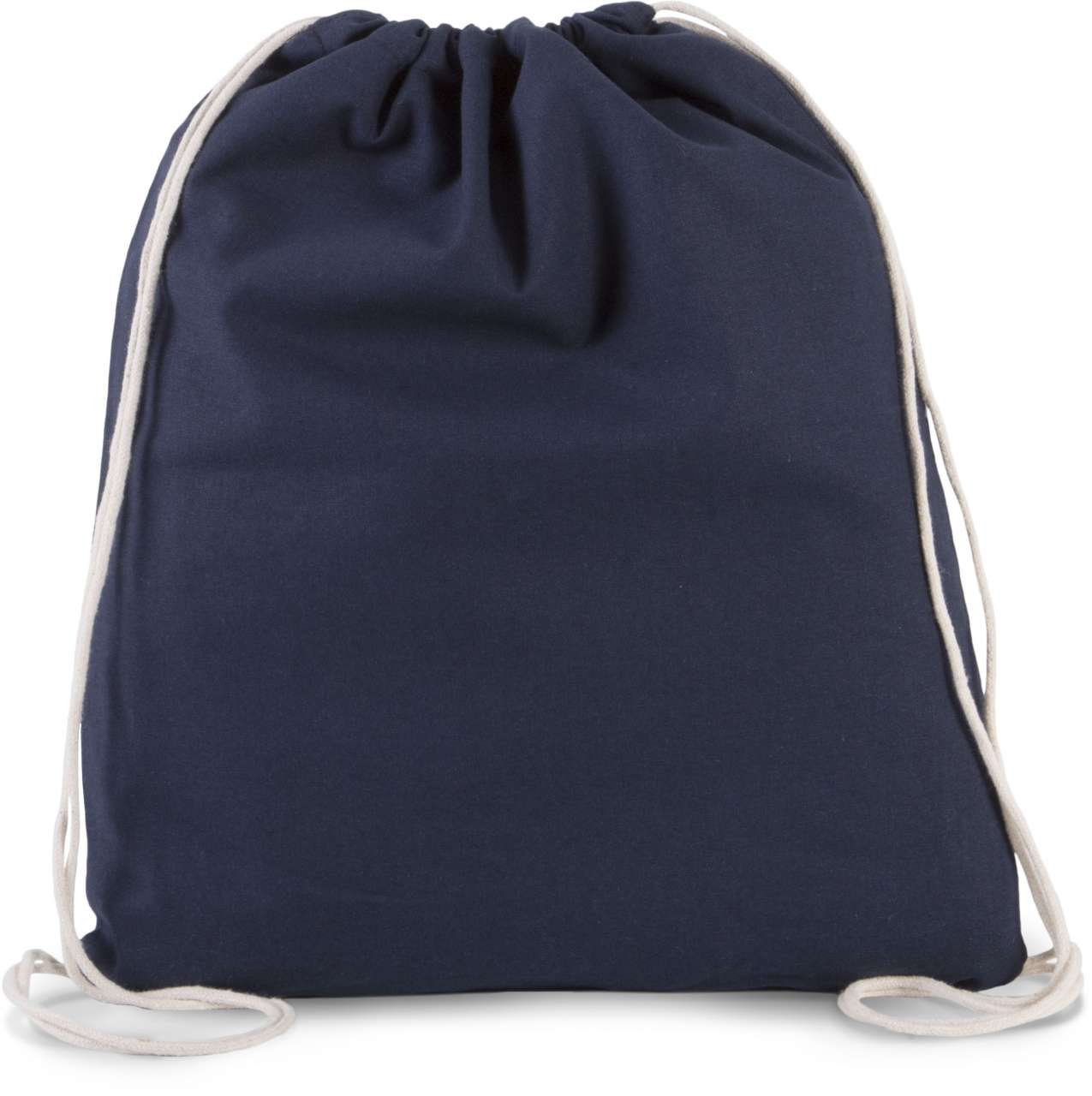 ORGANIC COTTON SMALL DRAWSTRING BAG - Navy - Main
