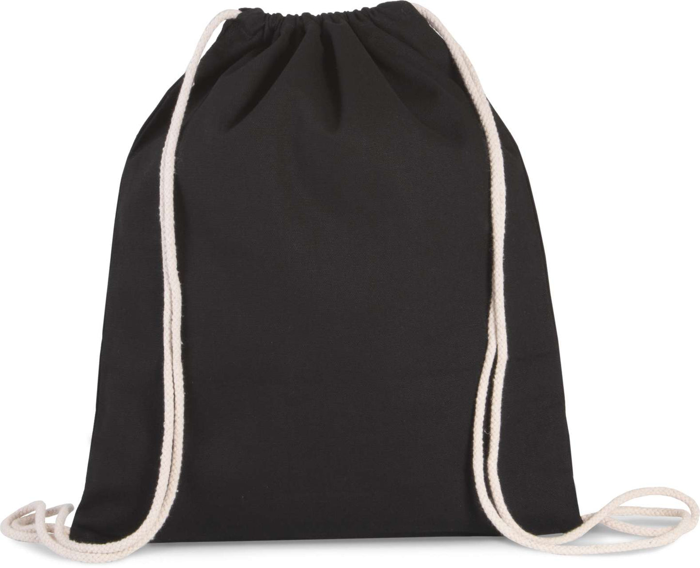 DRAWSTRING BAG WITH THICK STRAPS - Black - Main