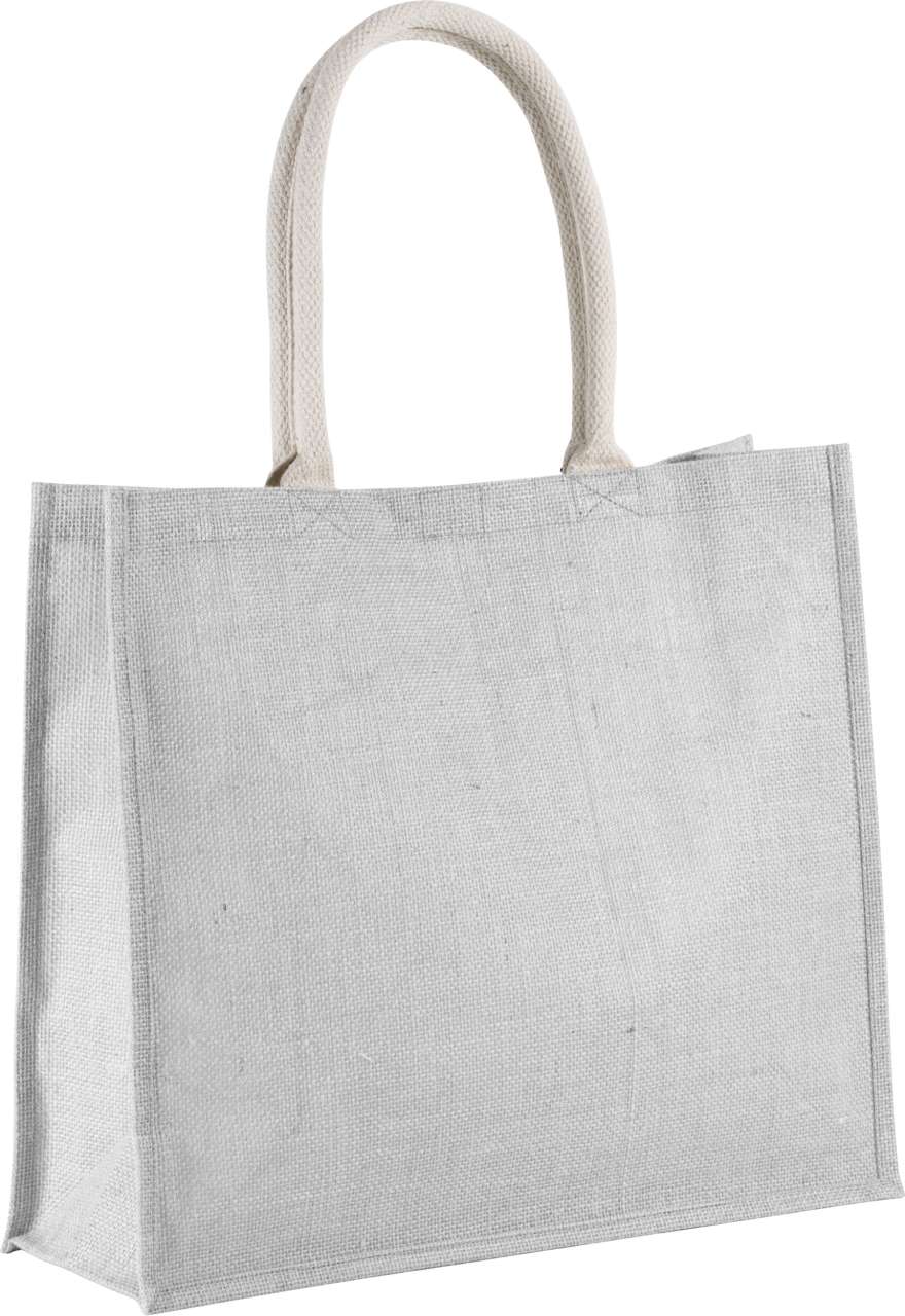 JUTE BEACH BAG - Cool Grey - Main