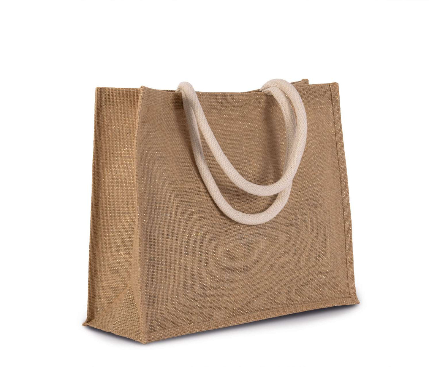 JUTE BEACH BAG - Natural/Gold - Additional