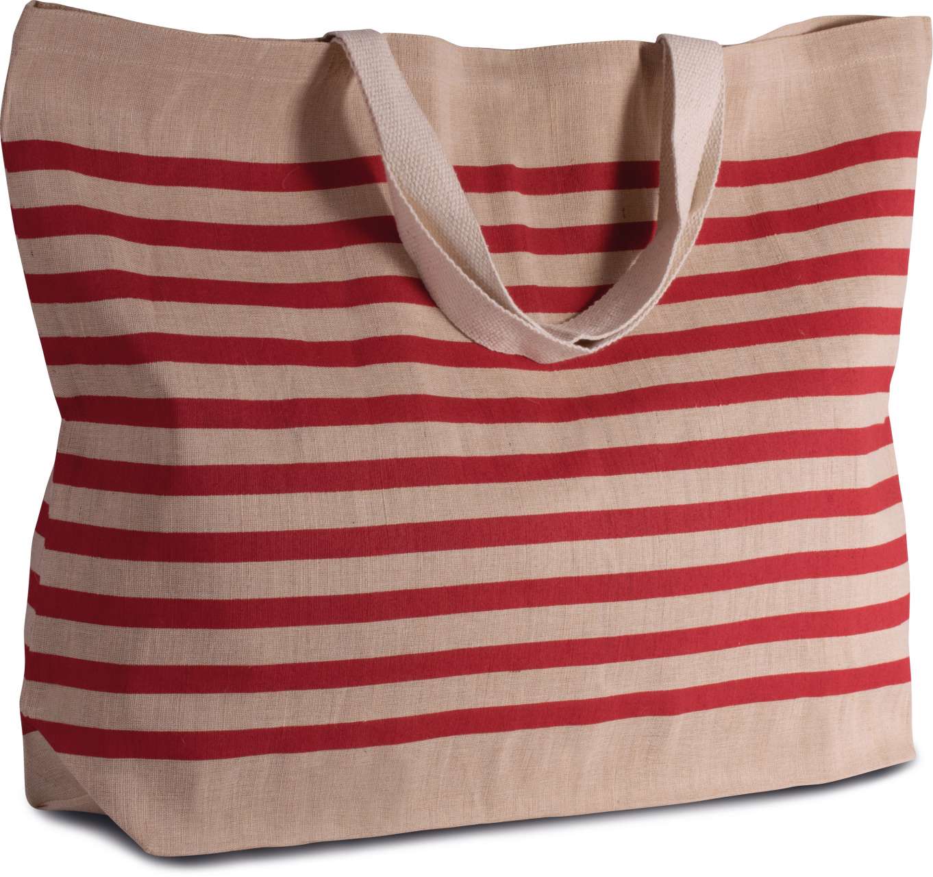 LARGE JUCO HOLD-ALL BAG - Natural/Red - Additional
