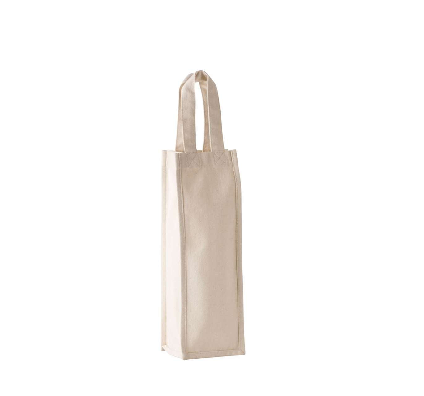 COTTON CANVAS BOTTLE BAG - Natural - Main