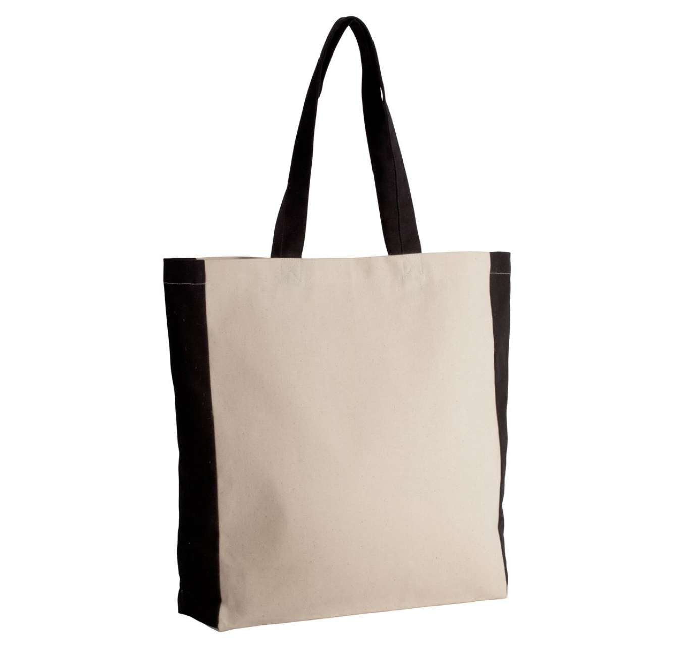 TWO-TONE TOTE BAG - Natural/Black - Main