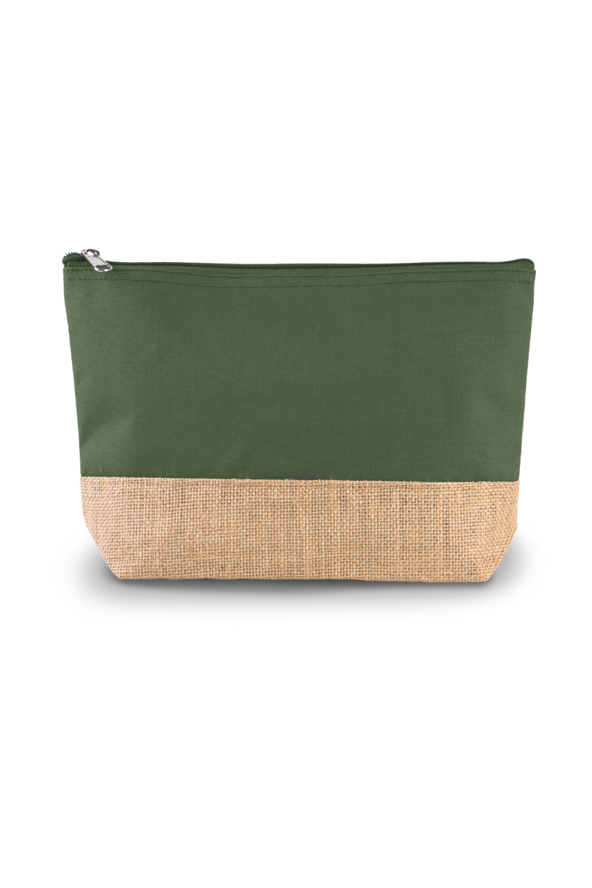 CANVAS & JUTE POUCH - Cumin Yellow/Natural - Model