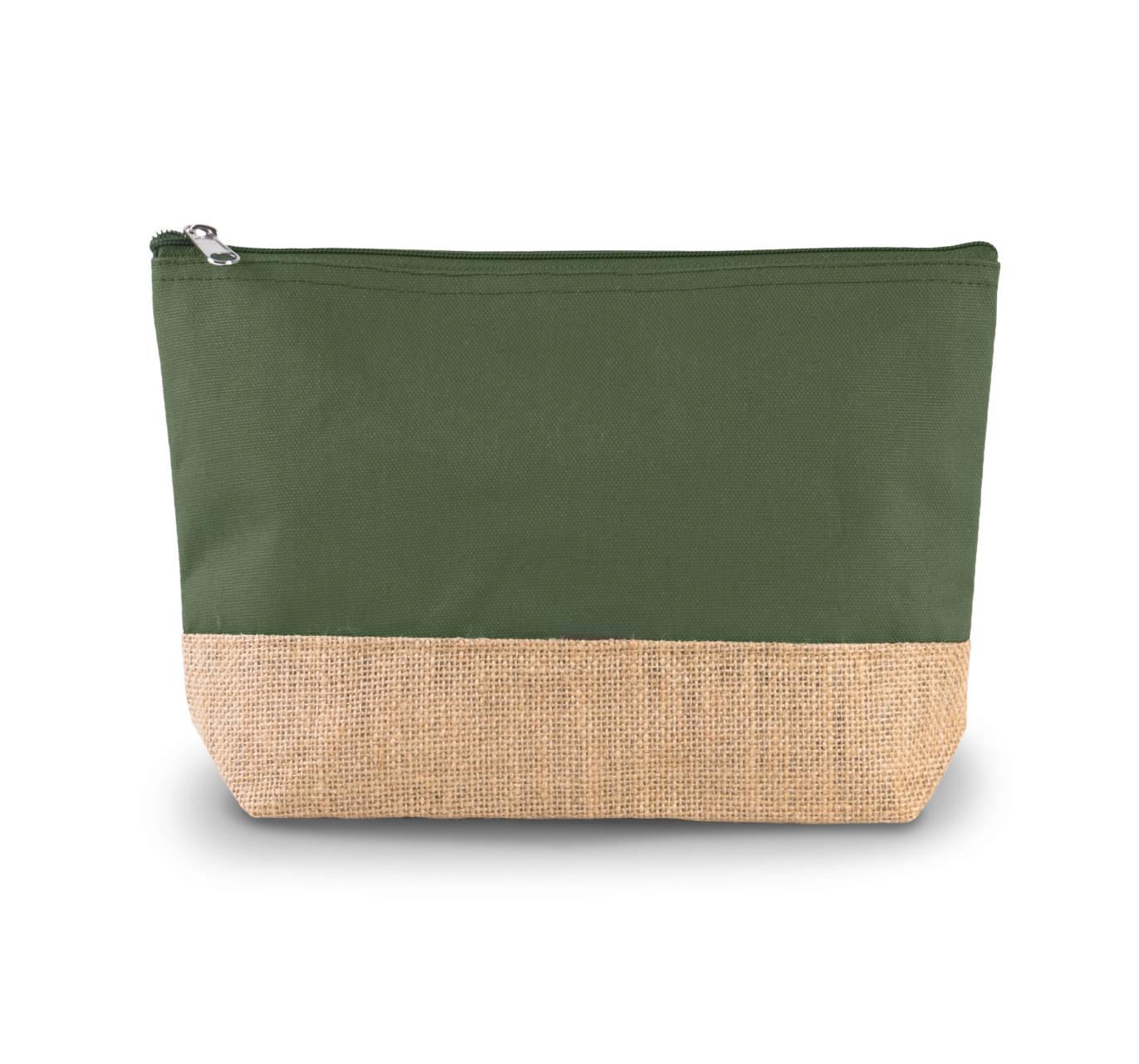 CANVAS & JUTE POUCH - Dusty Light Green/Natural - Main