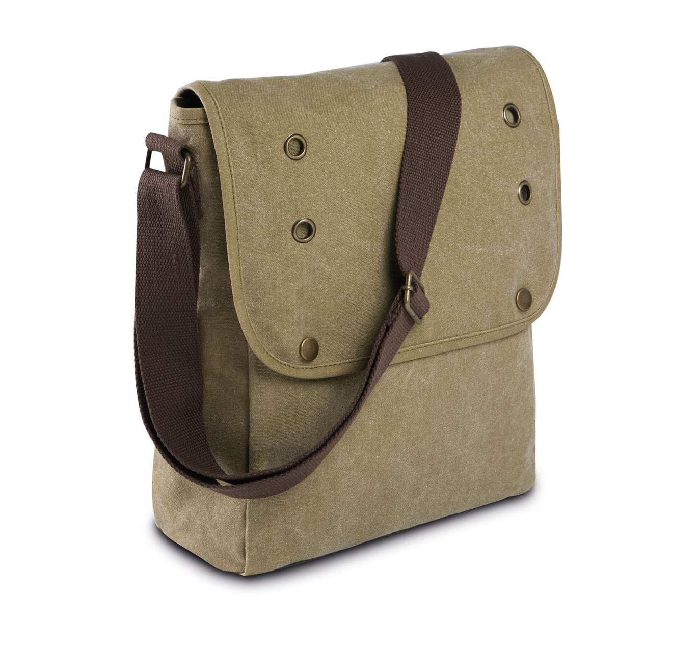 CANVAS SHOULDER BAG - Vintage Khaki - Main