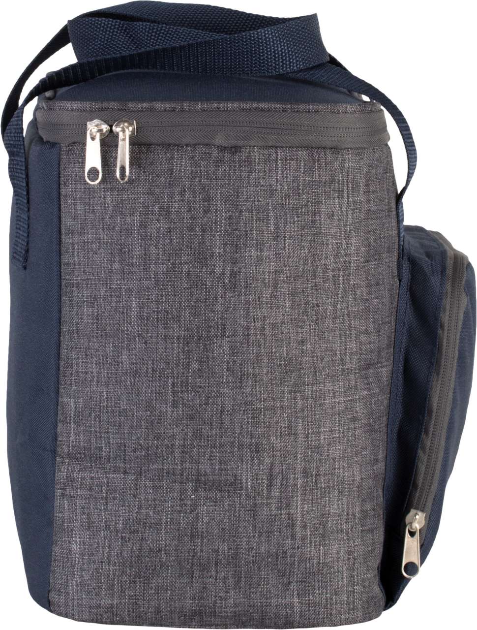 COOL BAG WITH ZIPPED POCKET - Dark Grey Heather/Navy - Additional