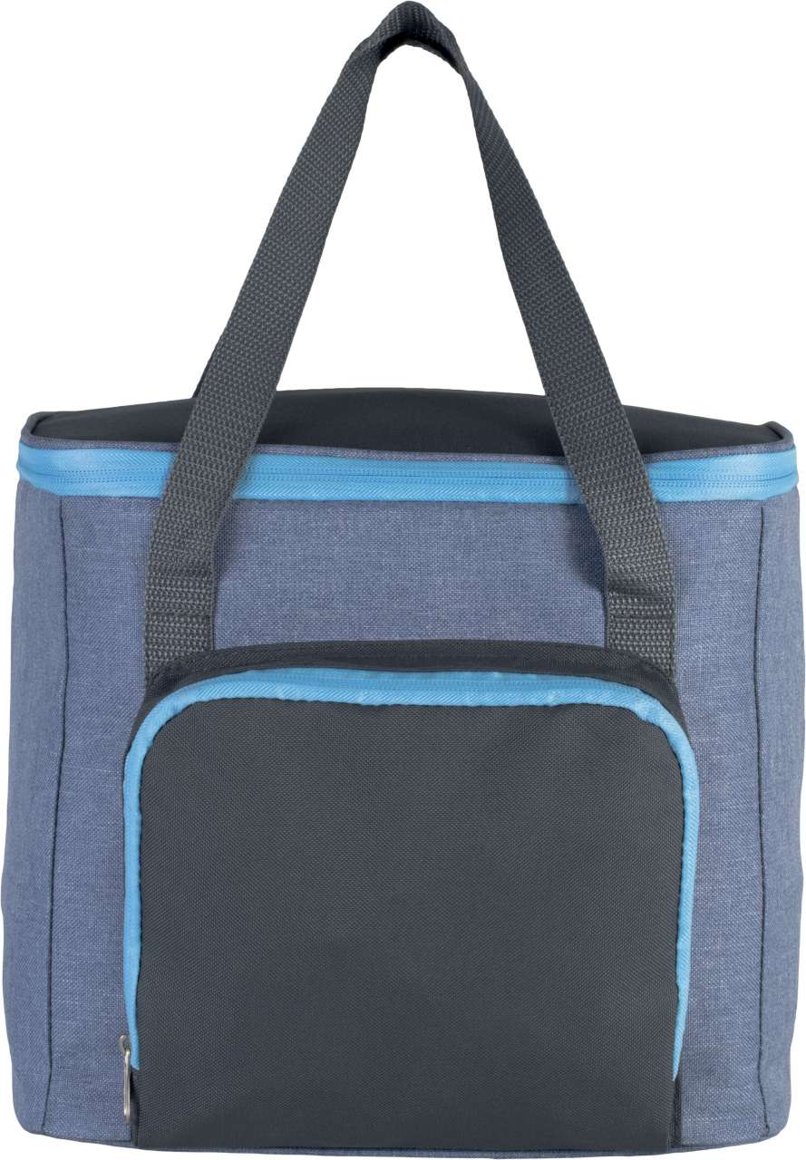 COOL BAG WITH ZIPPED POCKET - Light Blue Heather/Dark Grey - Main