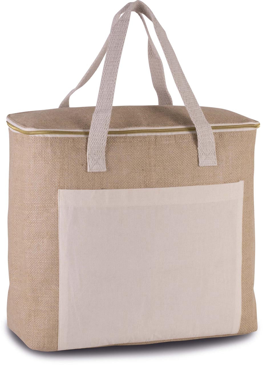 JUTE COOL BAG - LARGE SIZE - Natural - Model
