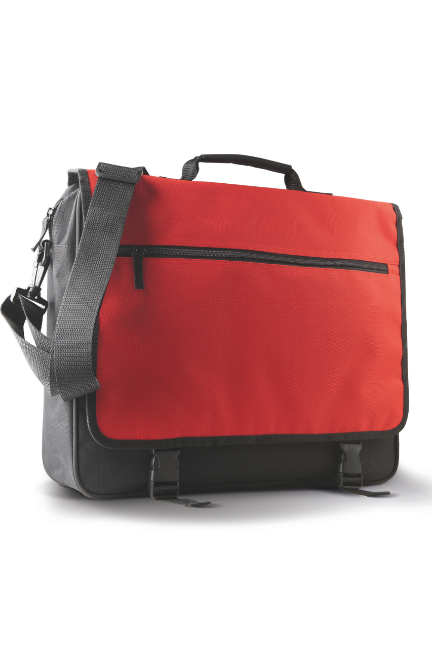 DOCUMENT BAG WITH FRONT FLAP - Black - Model