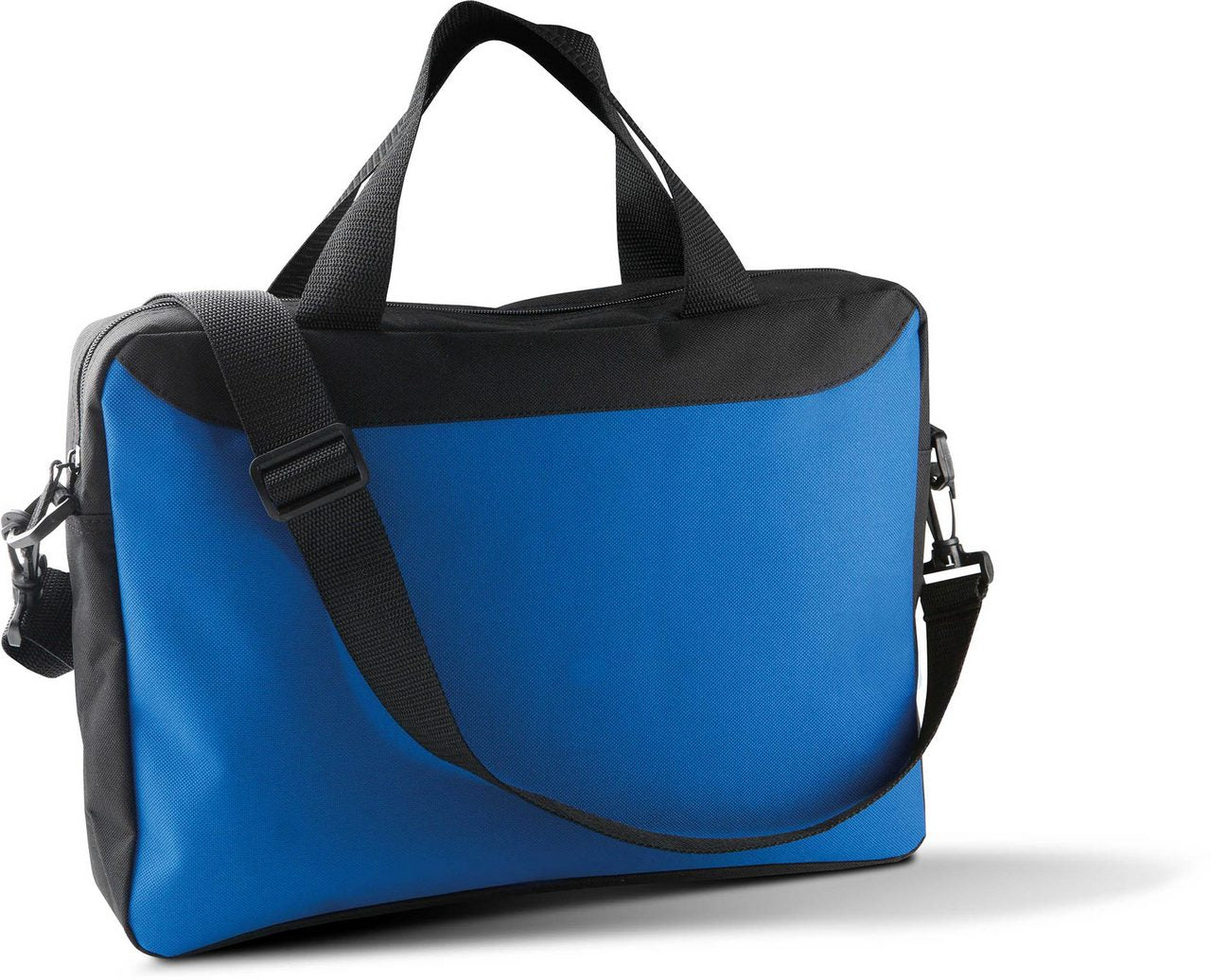 DOCUMENT BAG - Black/Royal Blue - Main