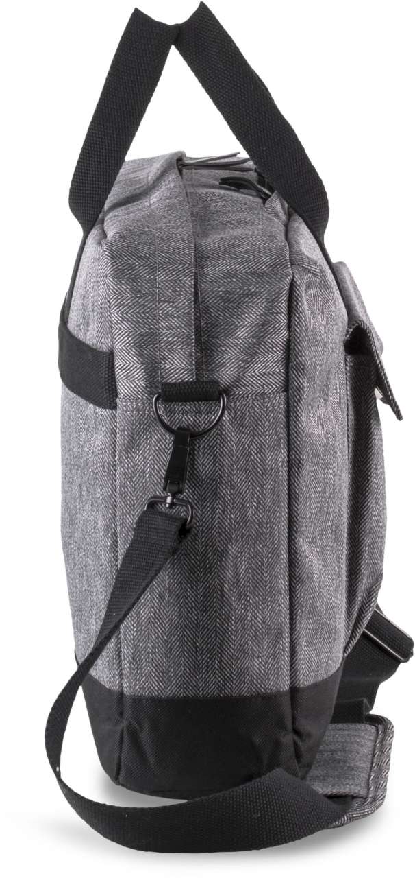 LAPTOP BAG - Grey Twill/Black - Main
