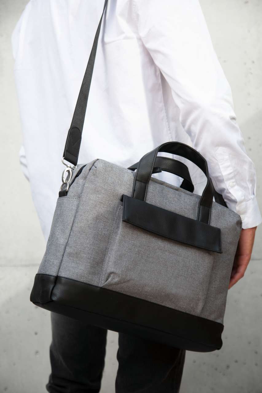 BUSINESS LAPTOP BAG - Graphite Blue Heather - Additional