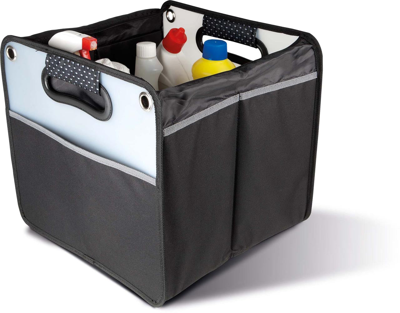 CAR BOOT ORGANISER WITH FLAP - Black - Additional