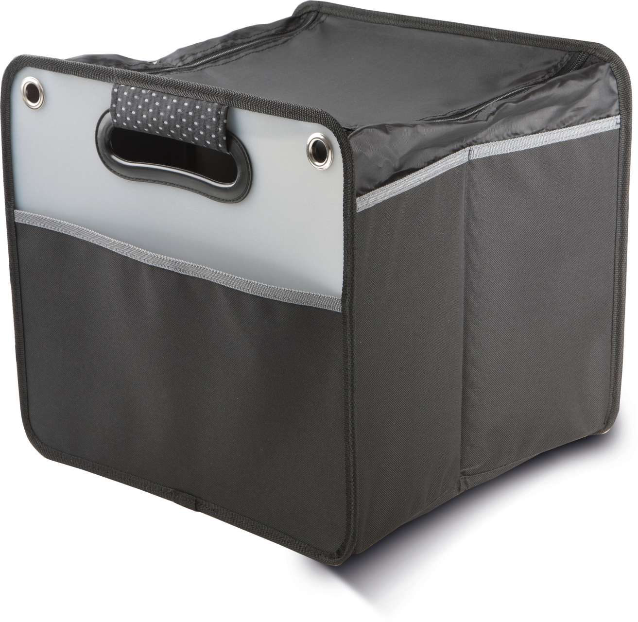 CAR BOOT ORGANISER WITH FLAP - Black - Additional