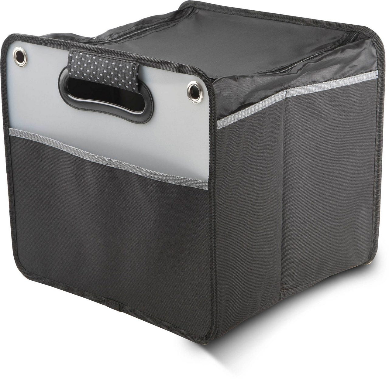 CAR BOOT ORGANISER WITH FLAP - Black - Main