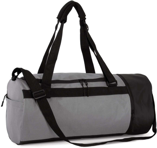 TUBULAR SPORTS BAG WITH SEPARATE SHOE COMPARTMENT - Dark Cool Grey/Black - Main