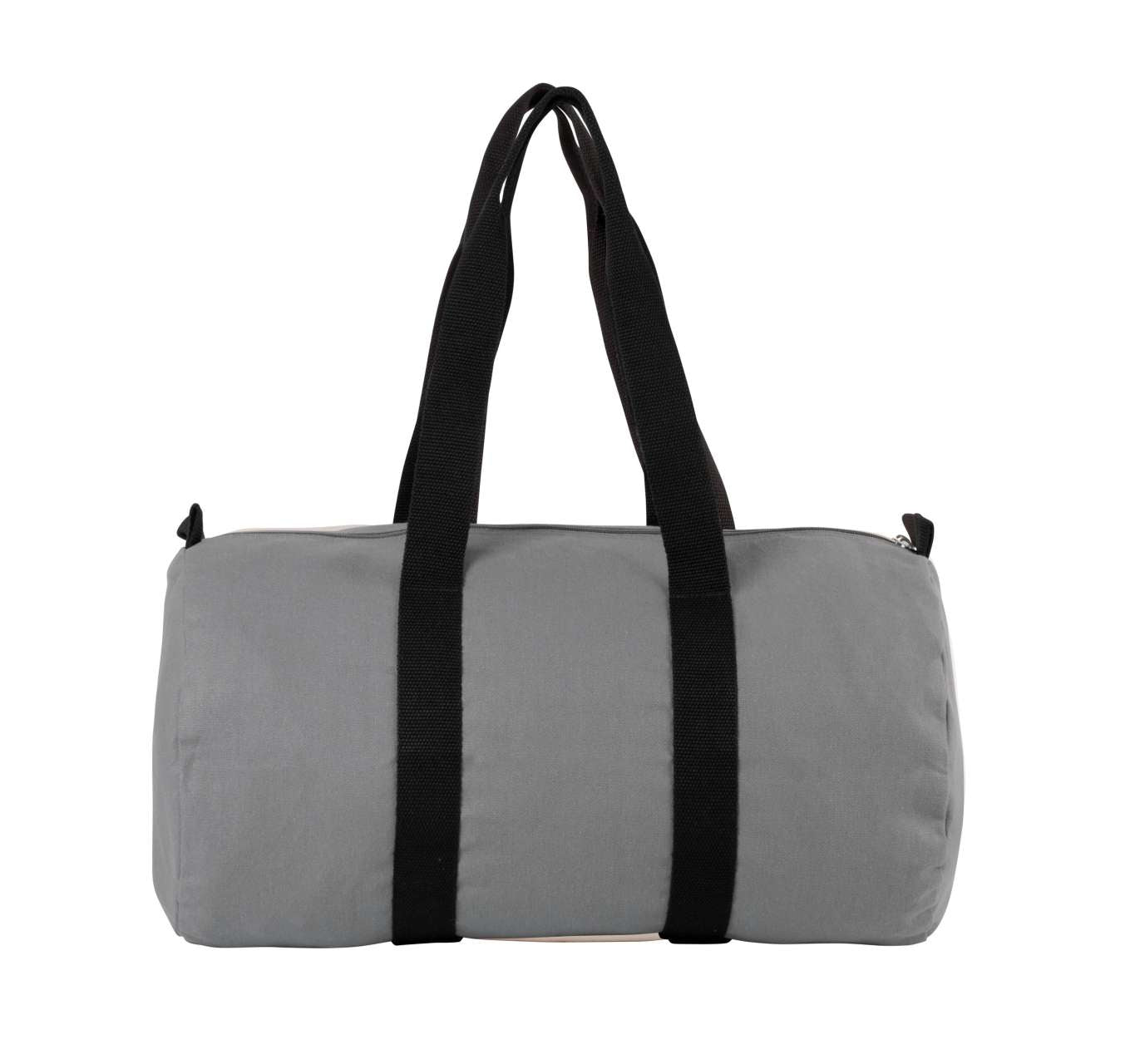 COTTON CANVAS HOLD-ALL BAG - Grey/Black - Main