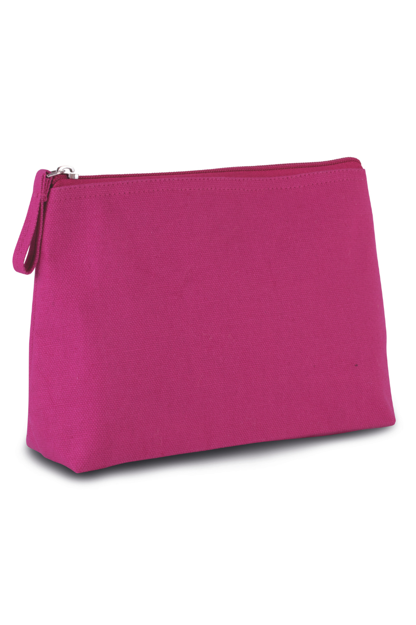 TOILETRY BAG IN COTTON CANVAS - Black - Model