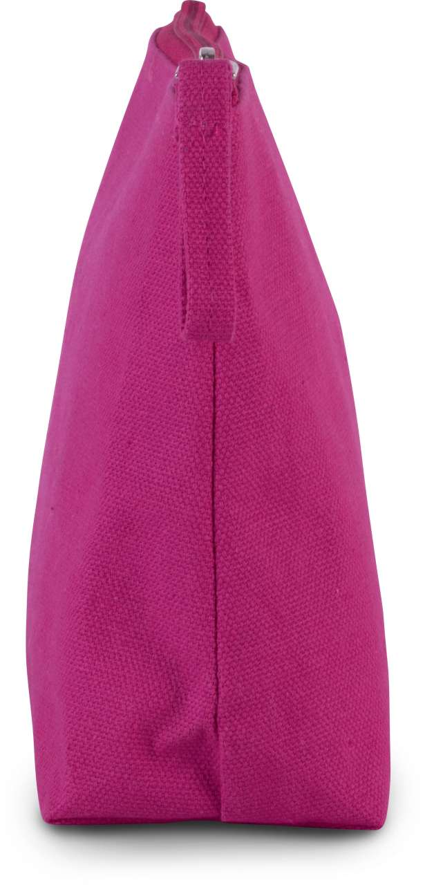 TOILETRY BAG IN COTTON CANVAS - Fuchsia - Additional