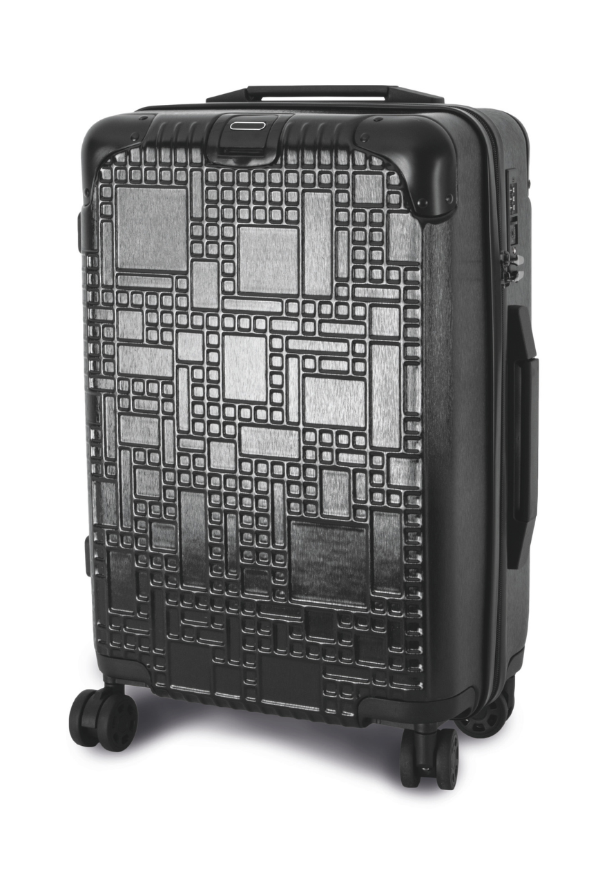 “GEOLINE” CABIN TROLLEY WITH 4 MULTIDIRECTIONAL WHEELS - Black - modelimageurl