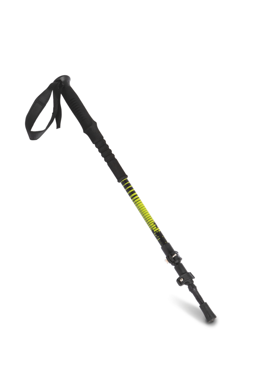 TELESCOPIC TREKKING POLE - Black/Burnt Lime - Model