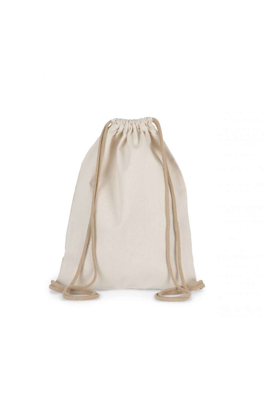 SMALL RECYCLED BACKPACK WITH DRAWSTRING - Ecume - Main