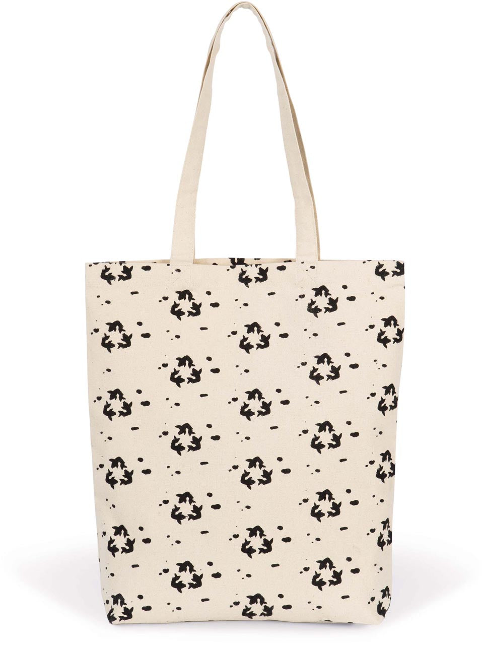 PATTERNED SHOPPING BAG - Natural/Red - Additional