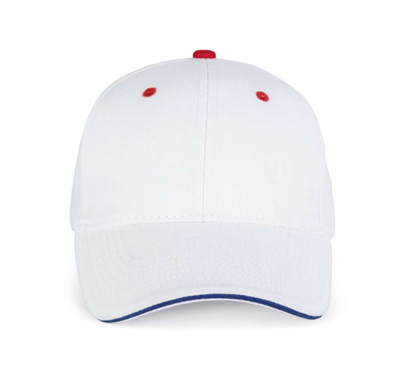 ORLANDO - 6 PANELS CAP - White/Royal Blue/Red - Main