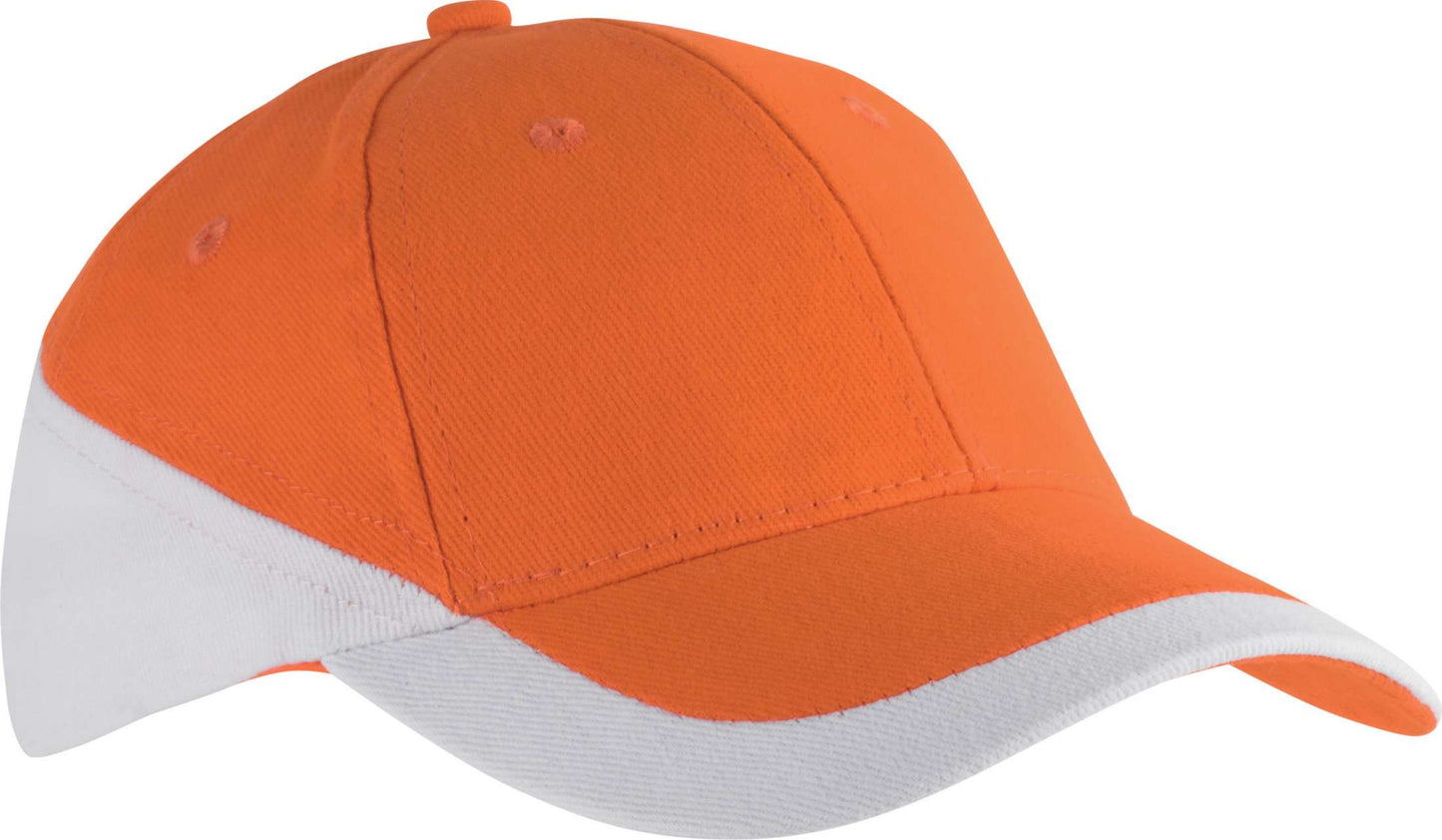 RACING - TWO-TONE 6 PANEL CAP - Orange/White - Main