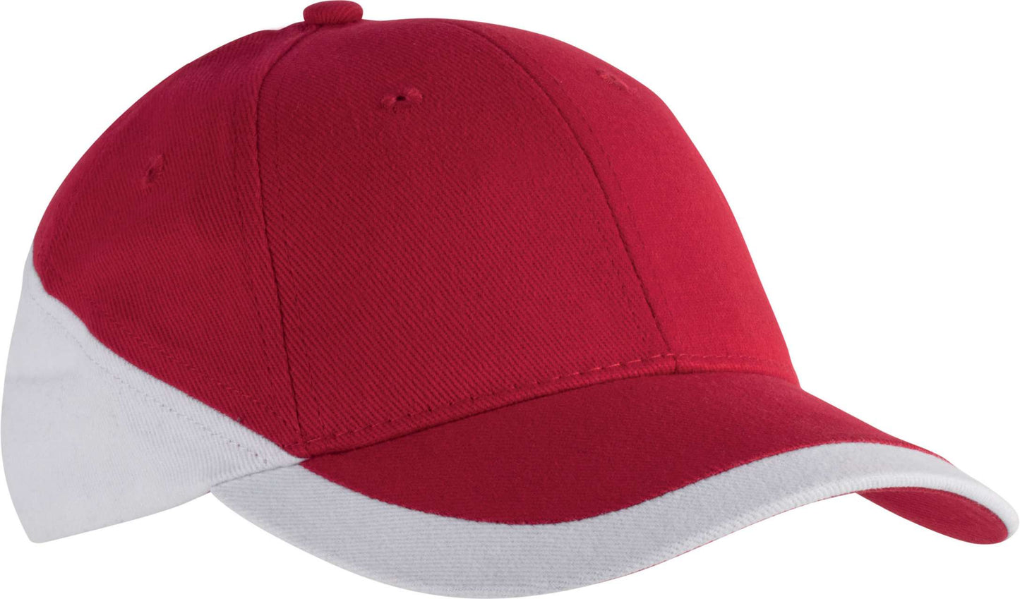RACING - TWO-TONE 6 PANEL CAP - Red/White - Main