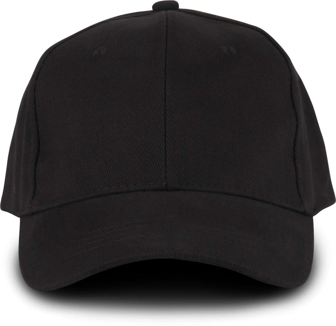 OEKOTEX CERTIFIED 6 PANELS CAP - Black - colorimageurl