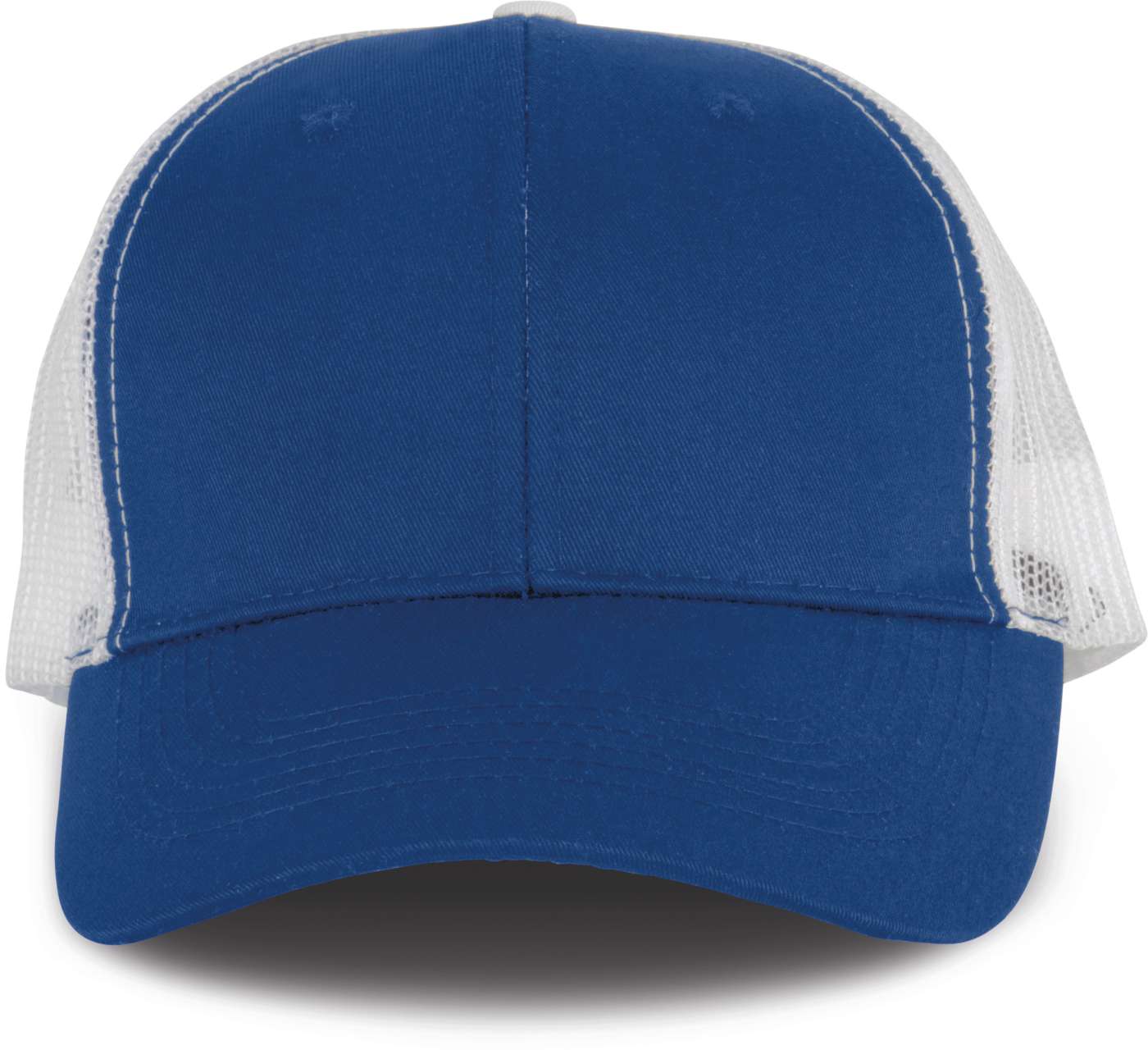 OEKOTEX CERTIFIED TRUCKER CAP - Royal Blue/White - colorimageurl