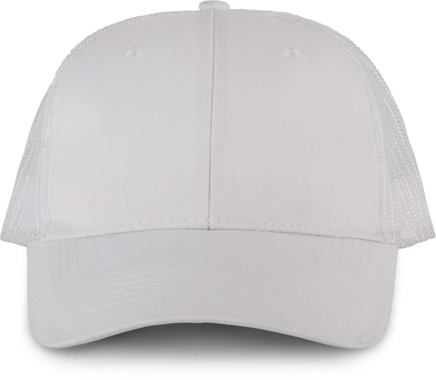 OEKOTEX CERTIFIED TRUCKER CAP - White/White - colorimageurl