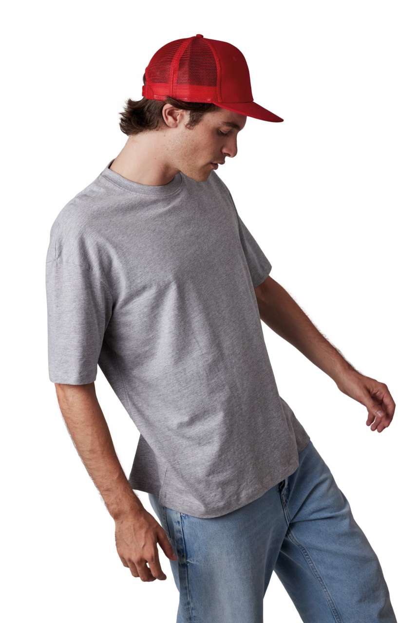 TRUCKER FLAT PEAK CAP - 6 PANELS - White - Additional
