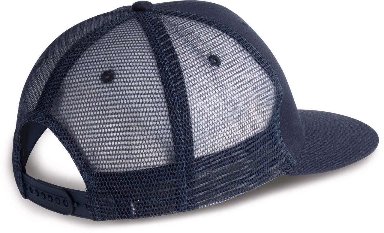 TRUCKER FLAT PEAK CAP - 6 PANELS - Black - Additional