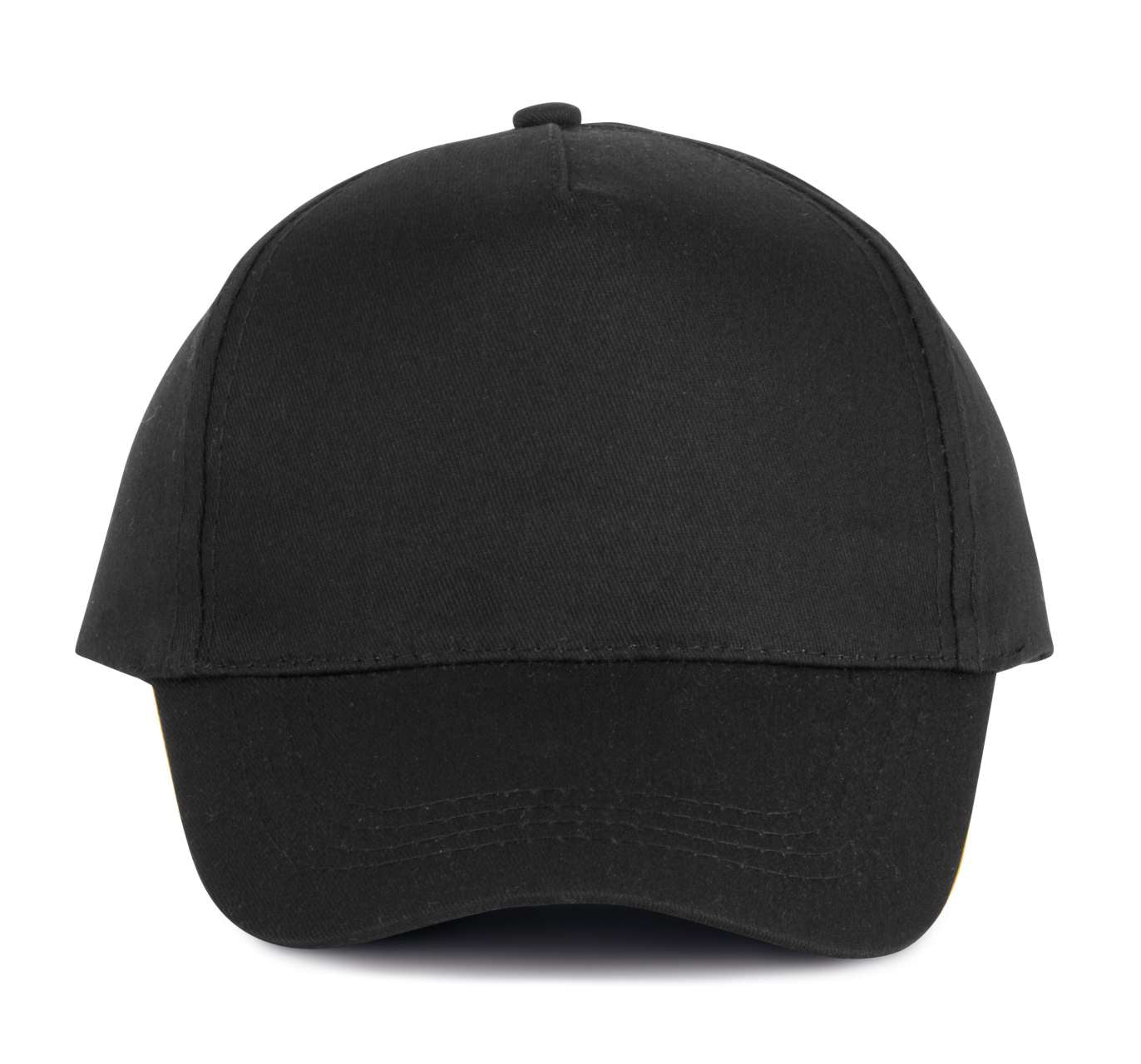 COTTON CAP - 5 PANELS - Black - Main
