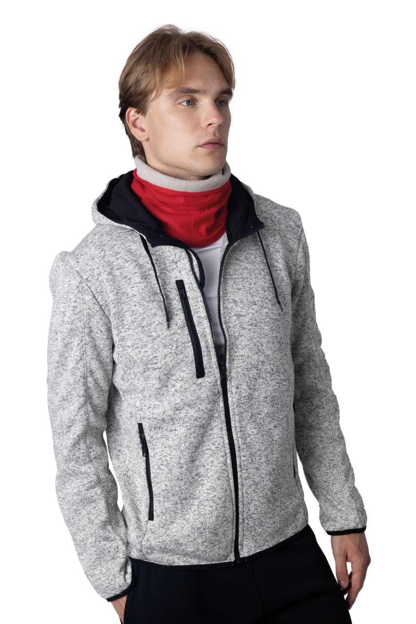 FLEECE-LINED NECKWARMER - Black/Black - Additional