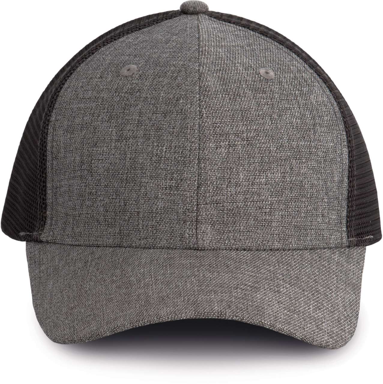 URBAN TRUCKER CAP - 6 PANELS - Silver Heather/Dark Grey - colorimageurl