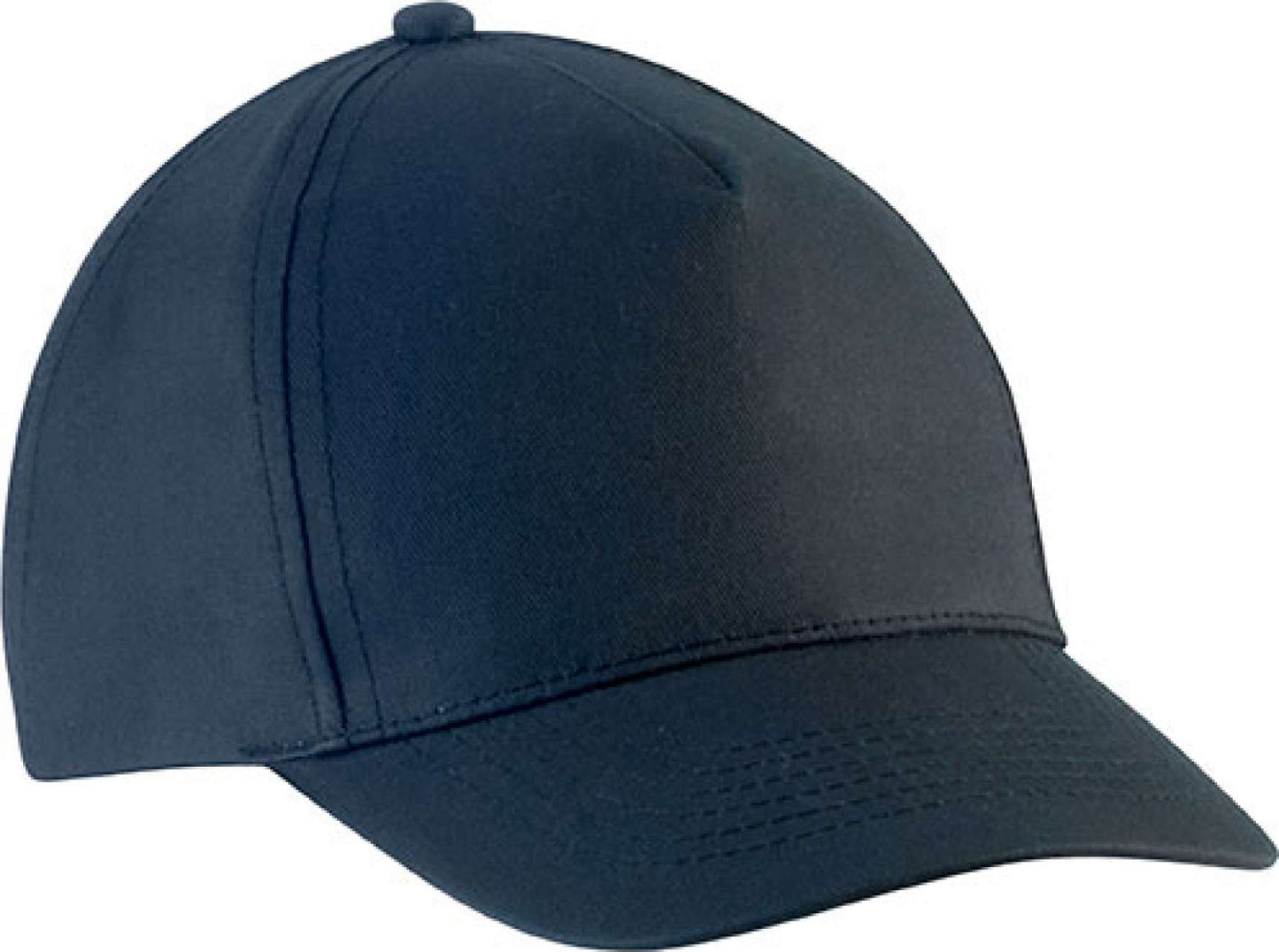 KIDS' COTTON CAP - 5 PANELS - Navy - Main