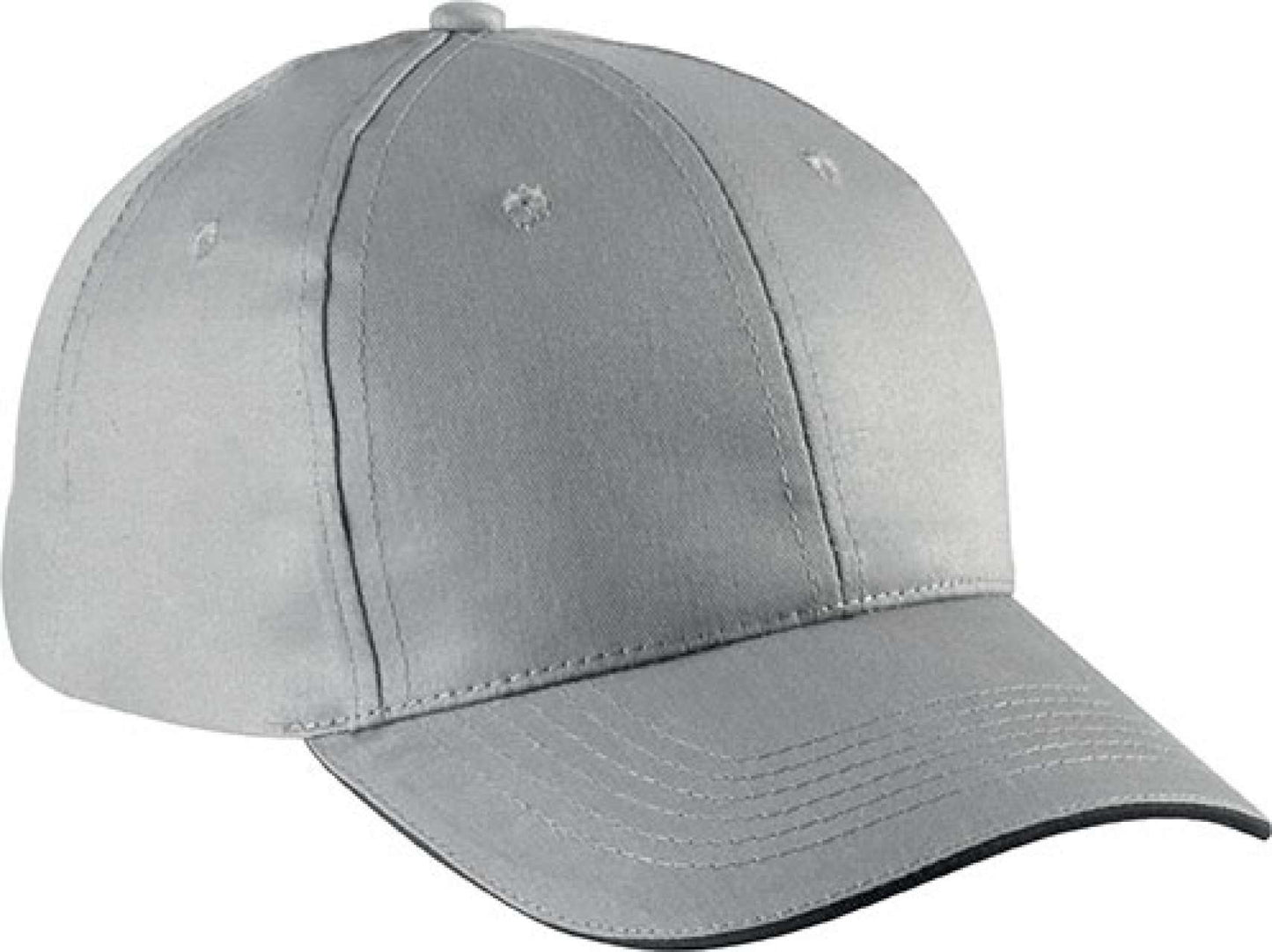 SANDWICH PEAK CAP - 6 PANELS - Light Grey/Dark Grey - Additional