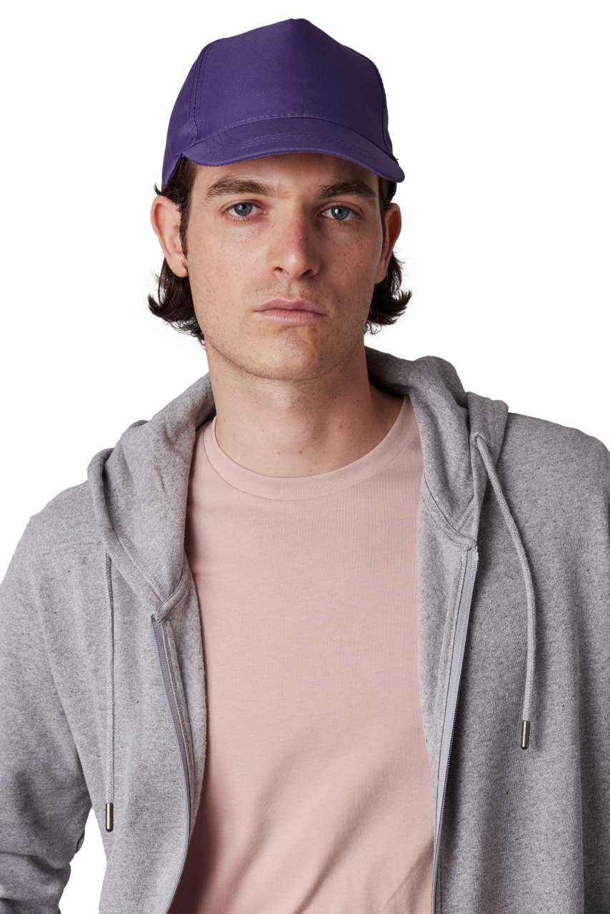 POLYESTER CAP - 5 PANELS - Forest Green - Model