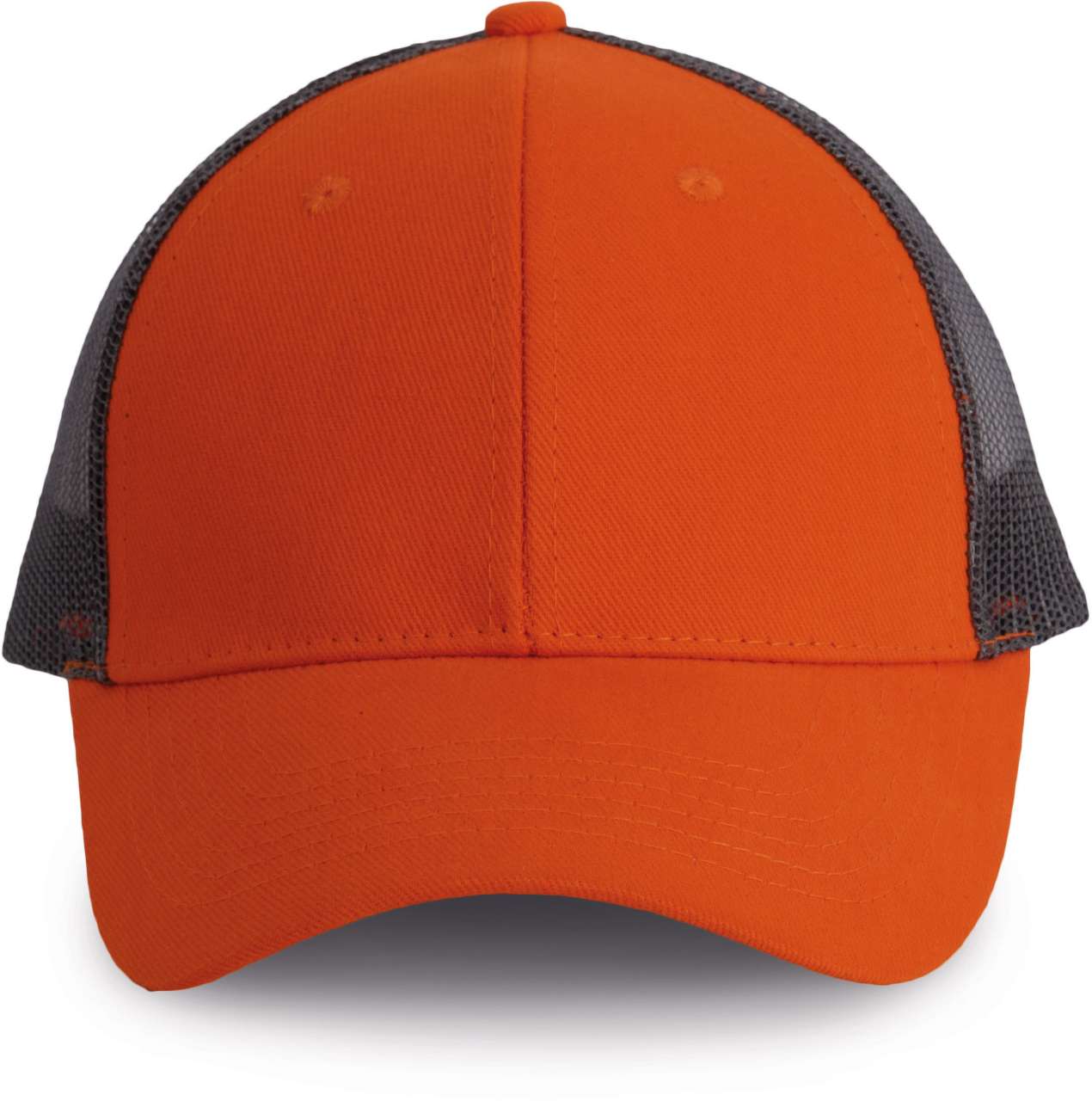 TRUCKER CAP - 6 PANELS - Spicy Orange/Dark Grey - colorimageurl